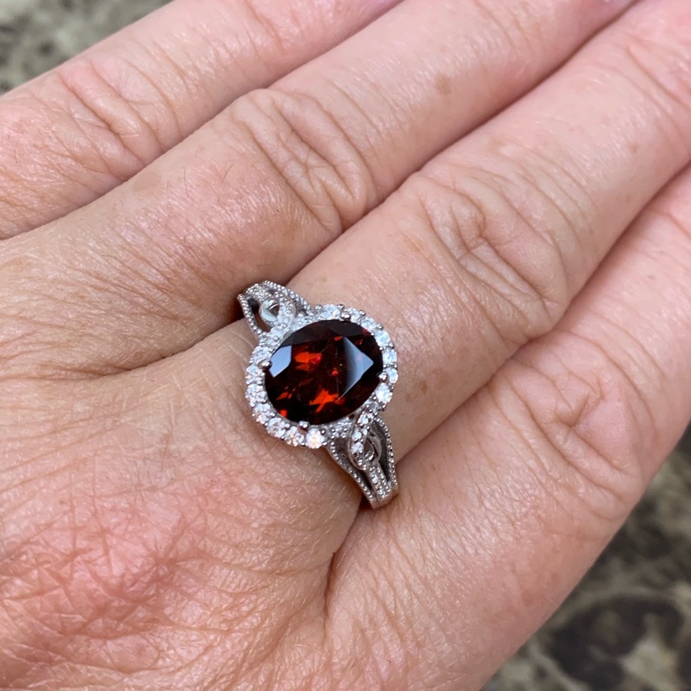 ♥️Genuine Red Citrine Ring♥️ - Picture 4 of 8